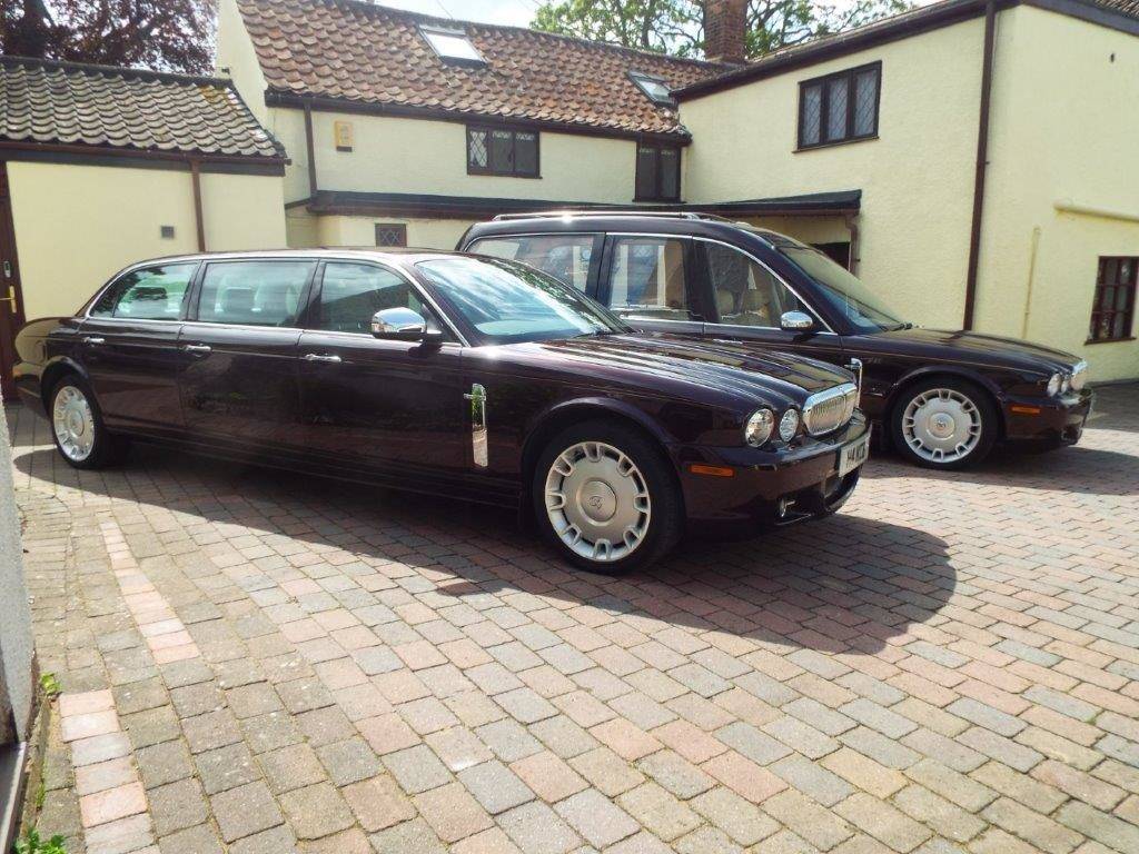 hearse and limo